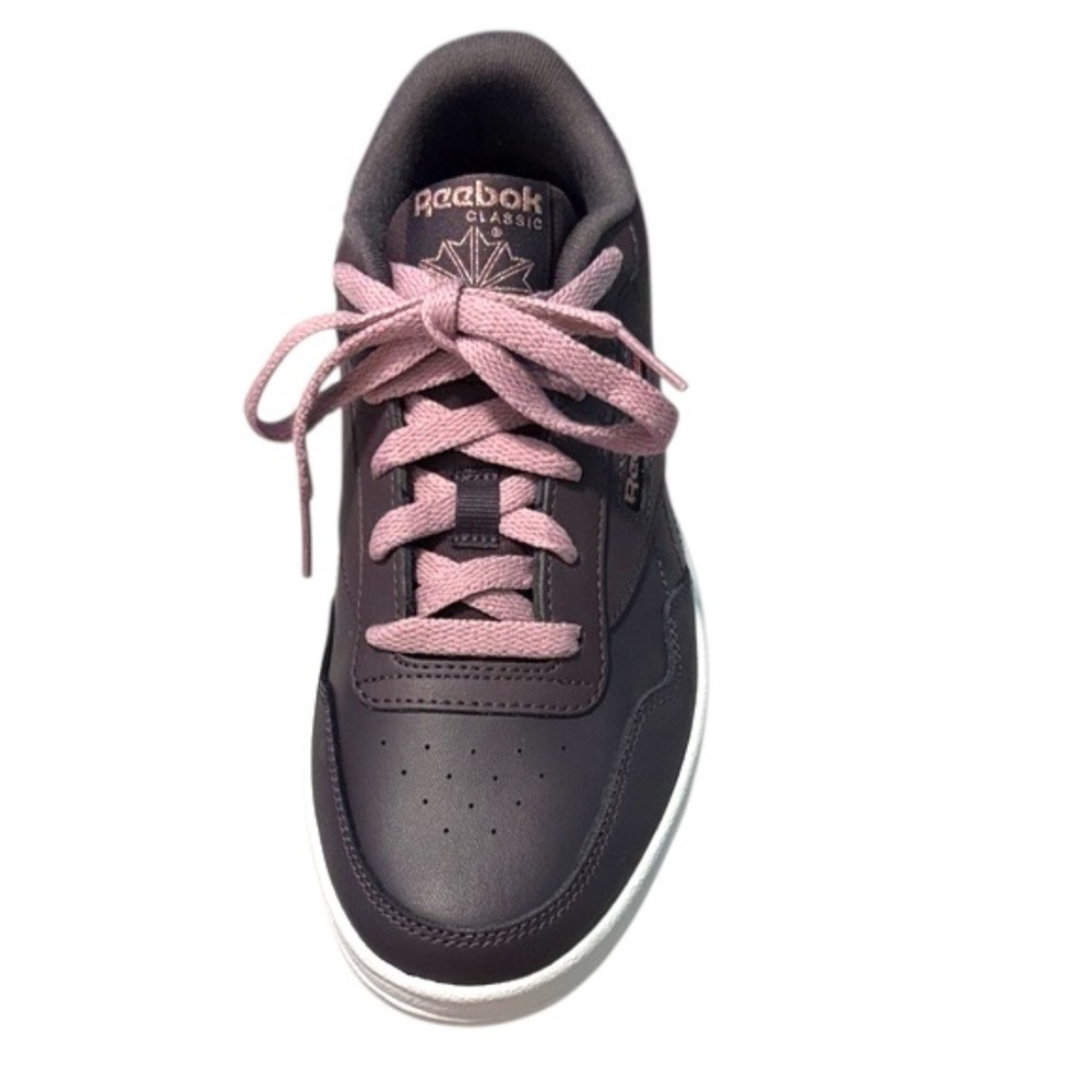 NWOT- Reebok Women’s Club MEMT Sneakers in Violet Purple-Gray w/ Pink Laces - Picture 7 of 14